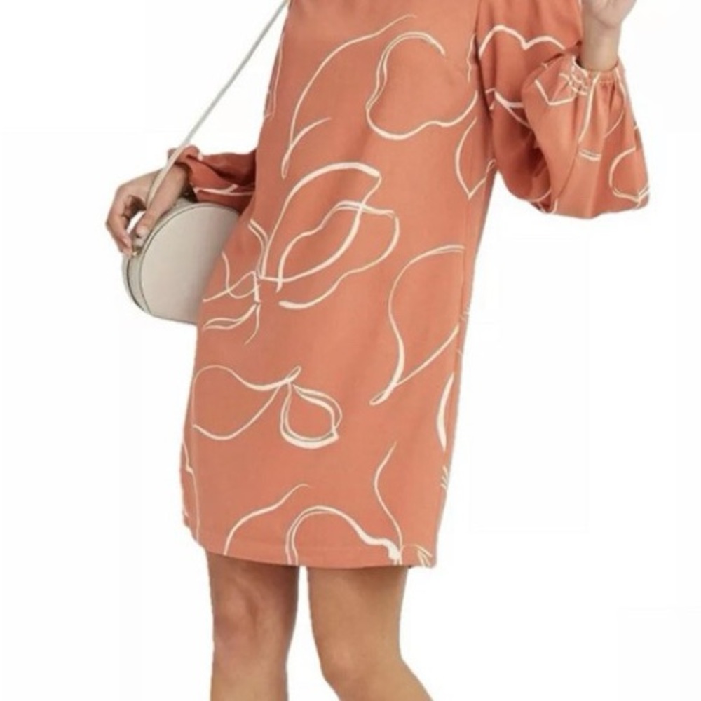 NWT - A new day Rust Floral Dress
